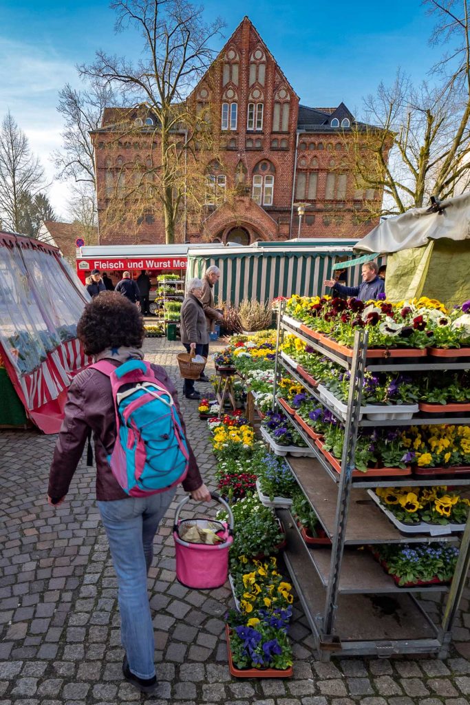 Auf dem Marktplatz von Bielefeld-Schildesche